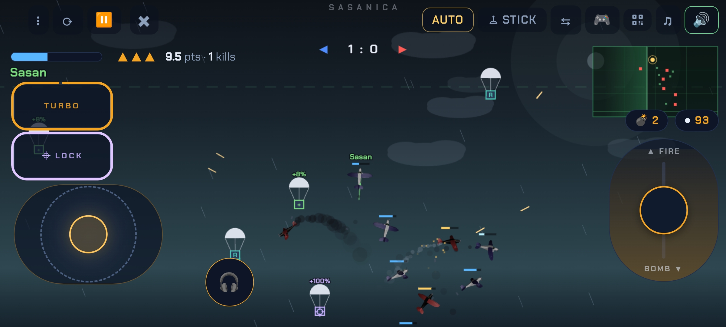 Second Flight gameplay on the phone